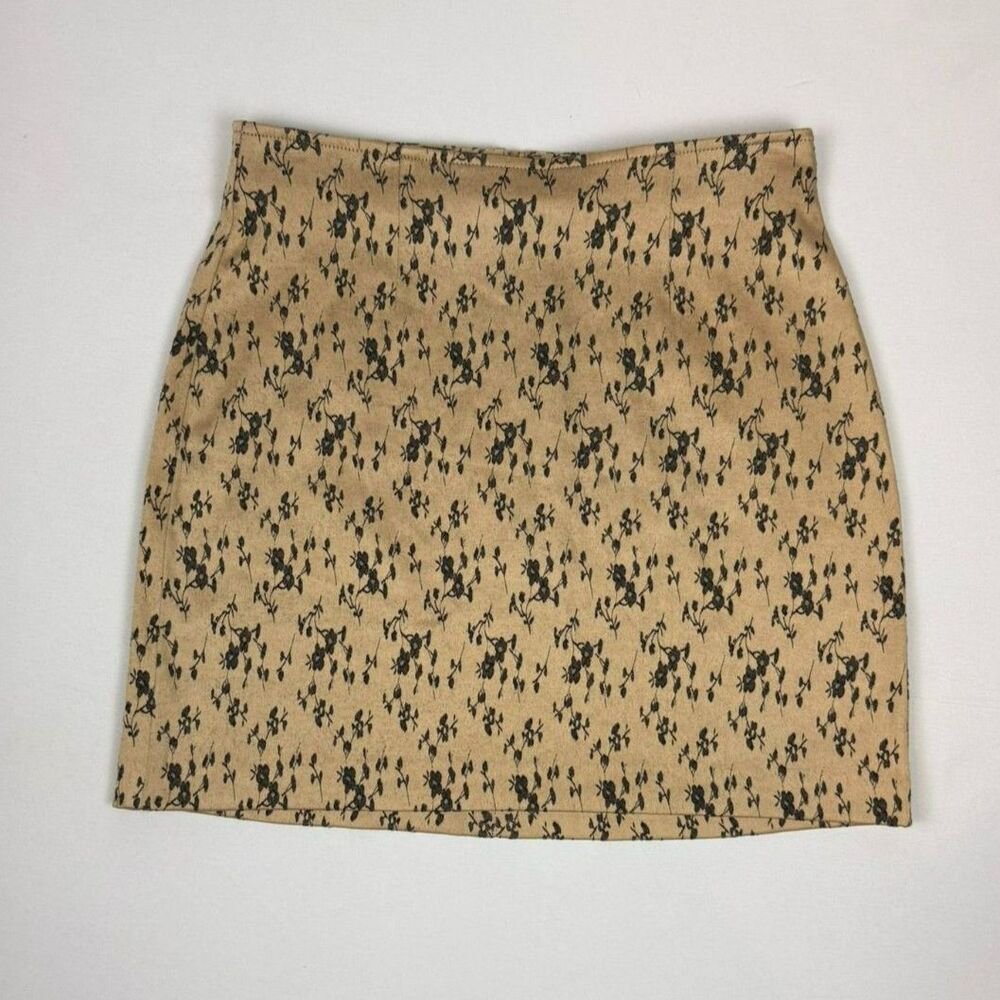 VTG 90s XOXO Floral Jacquard Mini Skirt - S/M